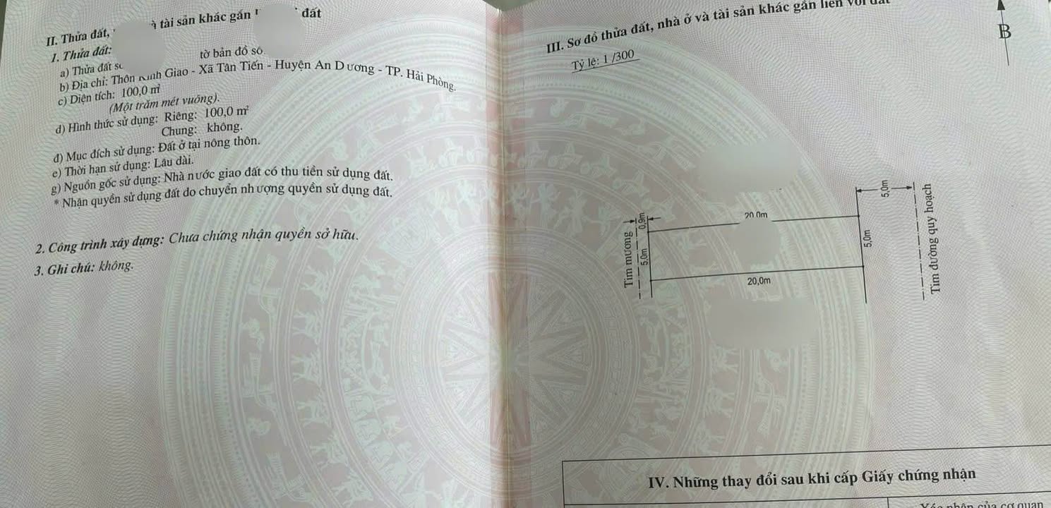 Đất nền 100m² tại chung cư Kinh Giao, Tân Tiến - Giá chỉ 1.8 tỷ, vị trí đẹp!