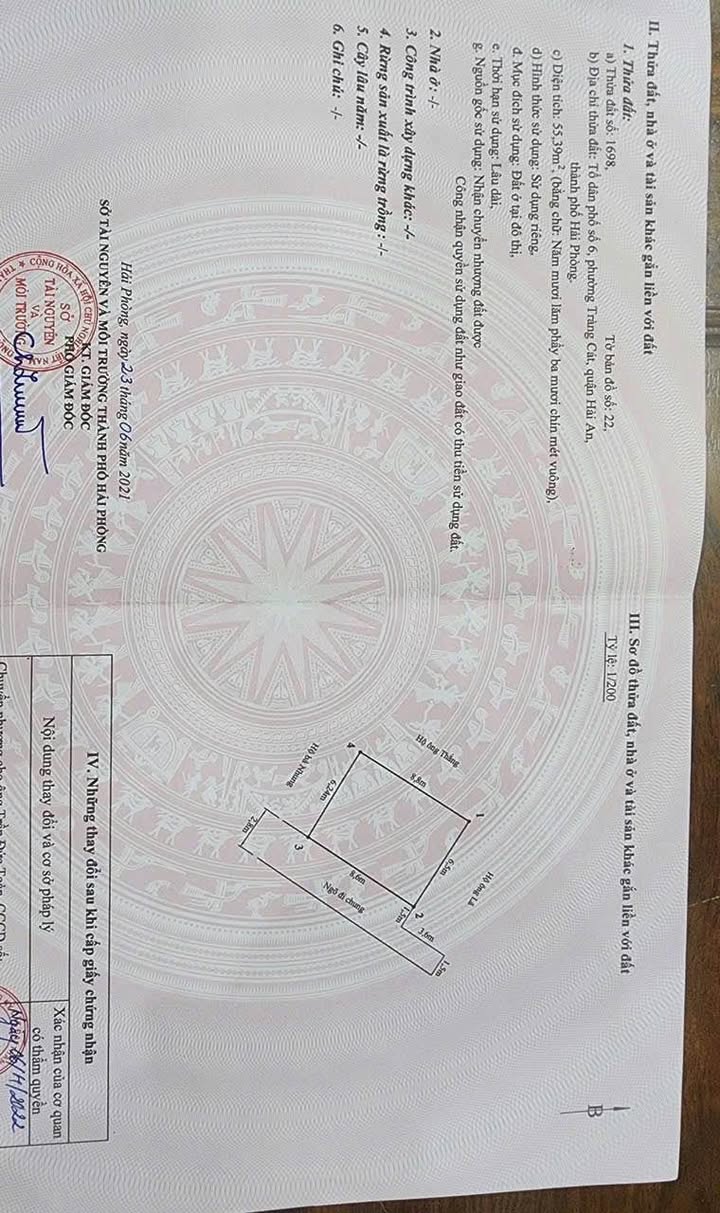 Đất nền chính chủ tại Ngõ 38 Cát Vũ, Hải Phòng - Tiềm năng đầu tư lớn!