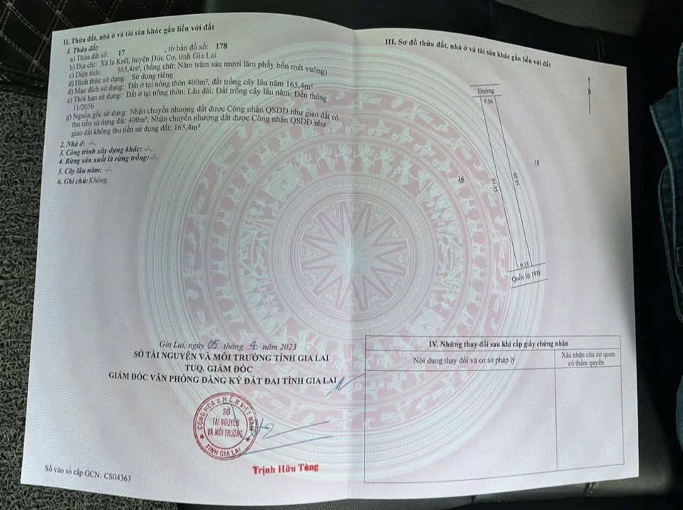 Đất thổ cư 9.53m² tại Quốc lộ 19, xã Iakre, Đức Cơ, Gia Lai - Giá 1.55 tỷ, thương lượng chính chủ!