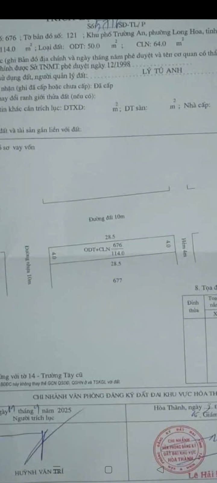 Nhà hẻm Ngô Quyền, Hòa Thành 114m² giá 700 triệu - Chính chủ bán gấp!