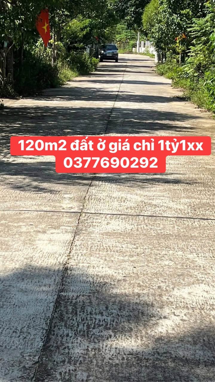 Đất nền 120m² tại thôn Cẩm Toại Tây, Đà Nẵng - Sổ đỏ chính chủ, chỉ 1.1 tỷ!