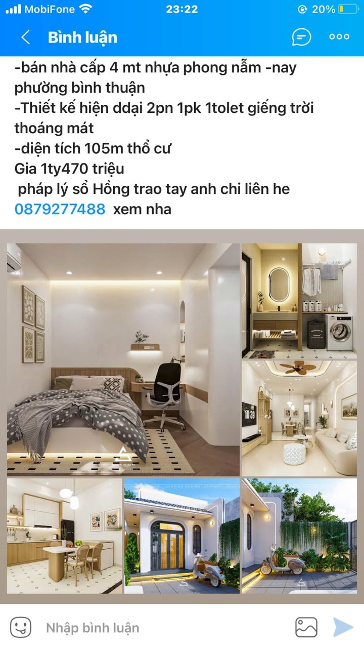 Nhà cấp 4 mặt tiền nhựa Phong Nẫm, Bình Thuận 105m² giá 1.47 tỷ - Thiết kế hiện đại, thoáng mát!