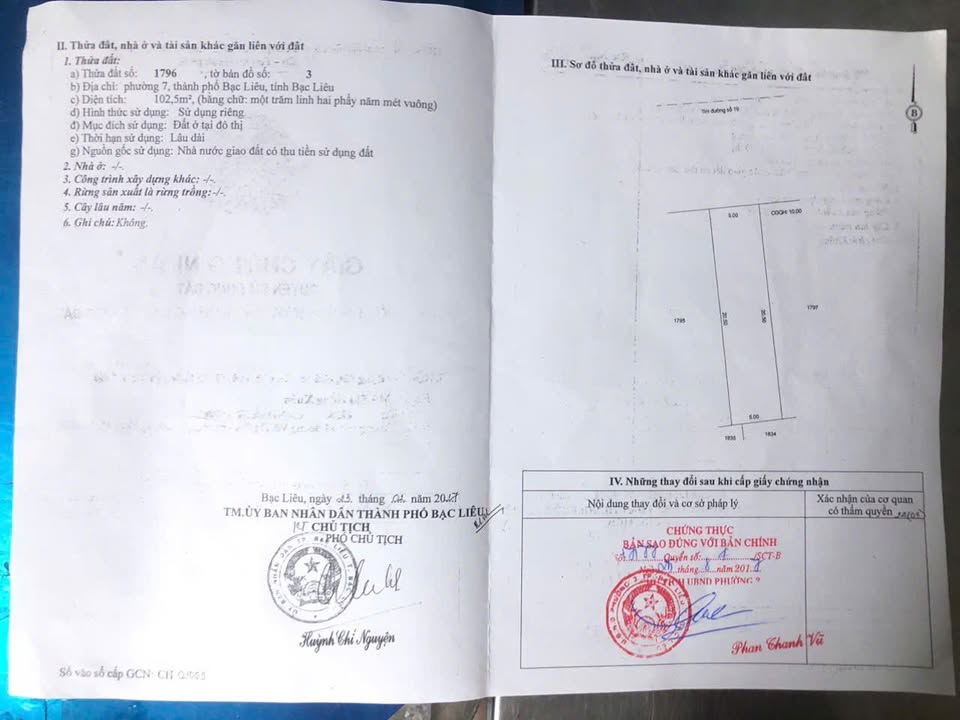 Đất mặt tiền Khu dân cư Tràng An, Bạc Liêu 102m² giá 1,8 tỷ - Kinh doanh thuận lợi!