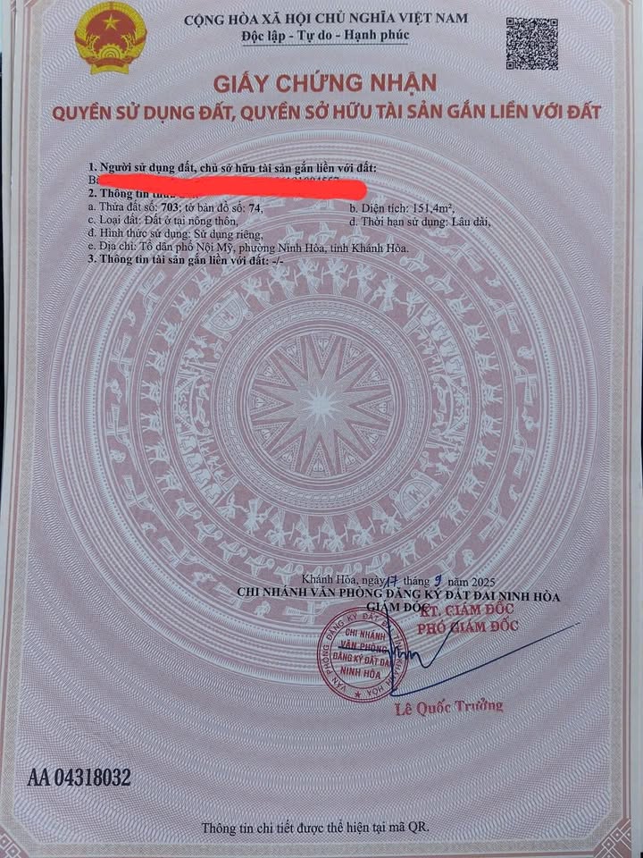 Đất nền Ninh Hòa 151m² giá 470 triệu - Cơ hội đầu tư hấp dẫn!