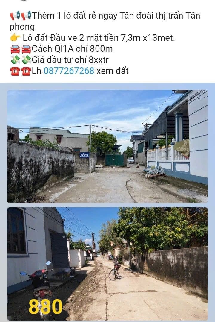 Đất nền Tân Phong, Quảng Xương 94.9m² giá chỉ 800 triệu - Đầu tư sinh lời ngay!