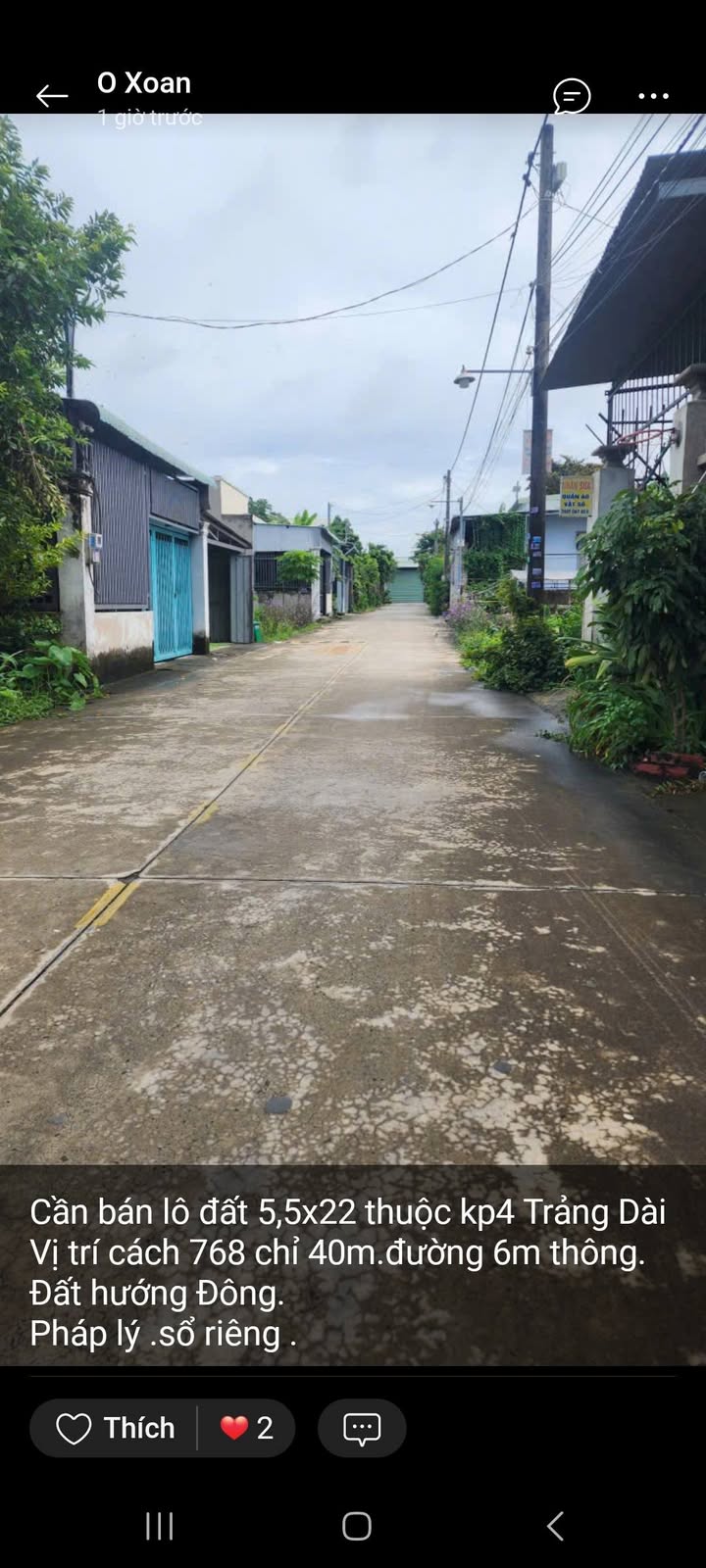 Đất thổ cư Trảng Dài, Biên Hòa 121m² giá 1.449 tỷ - Sổ đỏ chính chủ!