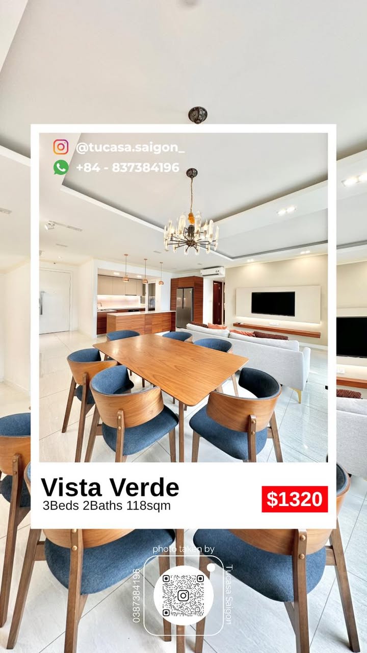 Căn hộ Vista Verde Quận 2 118m² giá 35 triệu - Không gian lý tưởng cho gia đình!