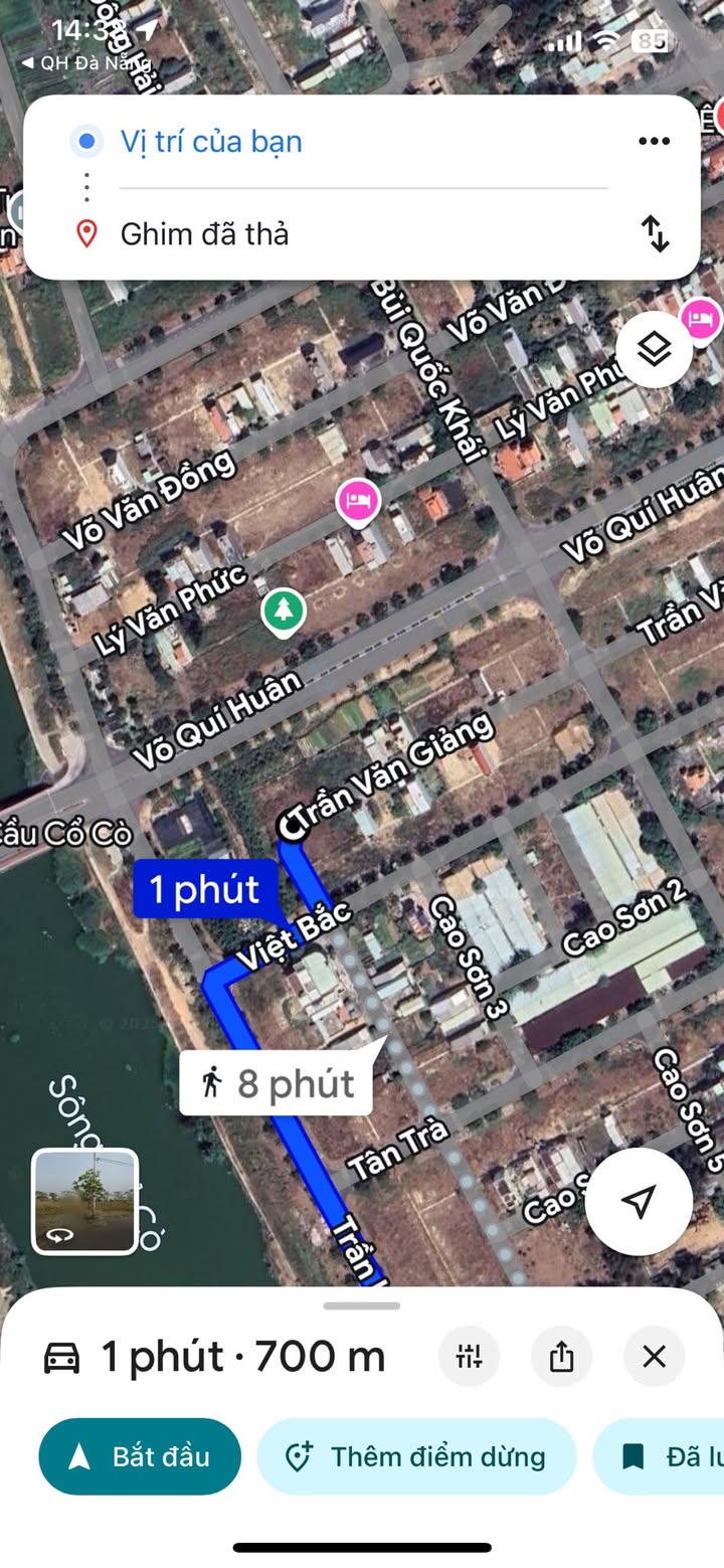 Đất nền Trần Văn Giảng Đà Nẵng 82.5m² giá 4.35 tỷ - Đầu tư sinh lời tuyệt vời!