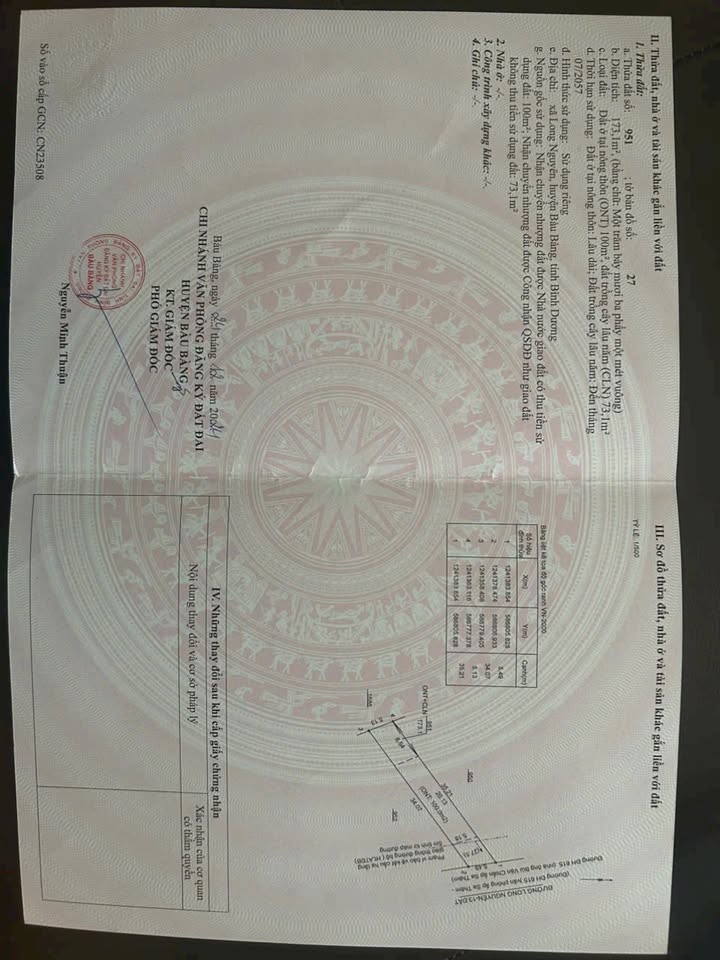 Đất nền Long Nguyên Bàu Bàng 175m² giá 600 triệu - Sổ hồng chính chủ