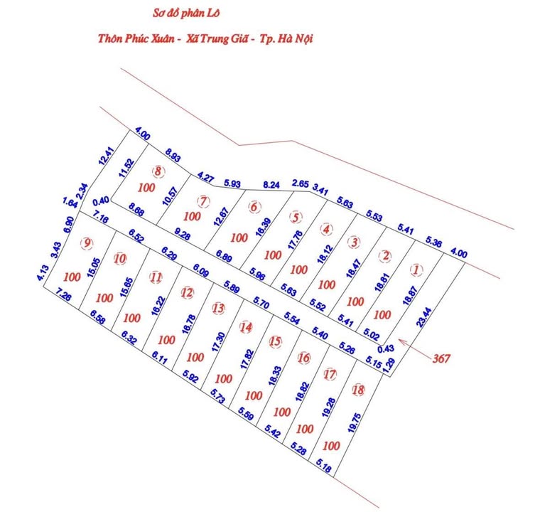 Đất thổ cư làng du lịch Phúc Xuân, Sóc Sơn, Hà Nội 100m² - Giá chỉ 950 triệu!
