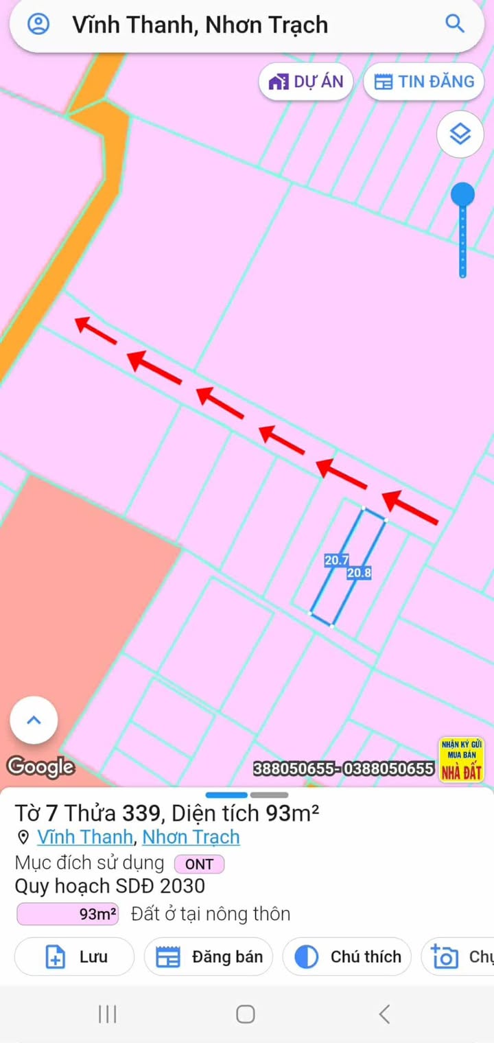 Đất nền Phước An Nhơn Trạch 93.6m² giá 1.4 tỷ - Sổ đỏ chính chủ!