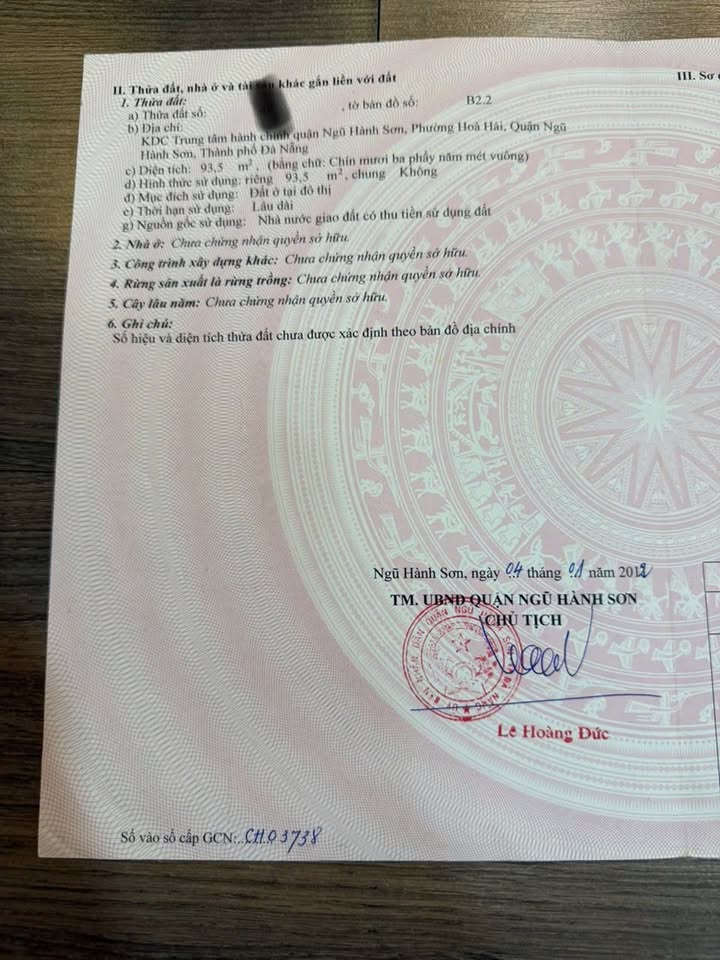 Đất nền Trần Văn Đán, Ngũ Hành Sơn, Đà Nẵng 93m² - Giá tốt đầu tư!