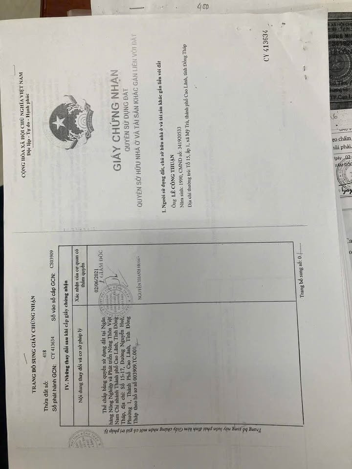 Đất thổ cư 319m² tại đường Cái Môn, Mỹ Trà, Cao Lãnh - Giá thỏa thuận hấp dẫn!