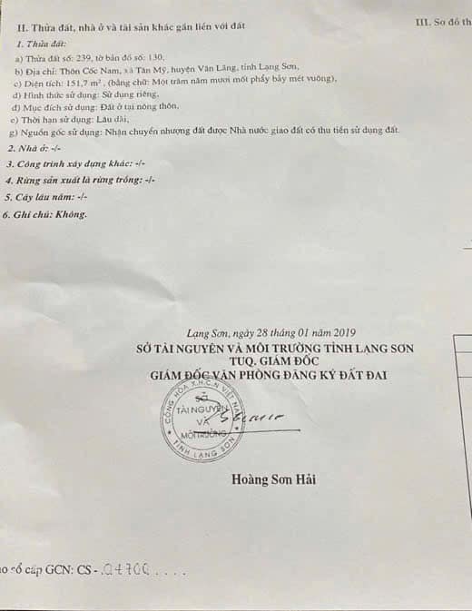 Nhà cấp 4 Thôn Cốc Nam, Lạng Sơn 151.7m² giá 1 tỷ - Cơ hội vàng cho nhà đầu tư!