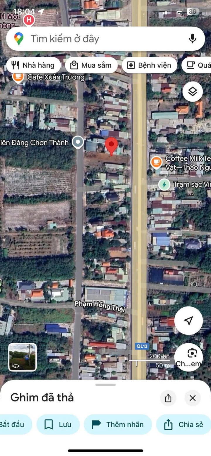 Đất nền mặt tiền Quốc lộ 13, Chơn Thành 719.25m² - Tiềm năng kinh doanh vượt trội!