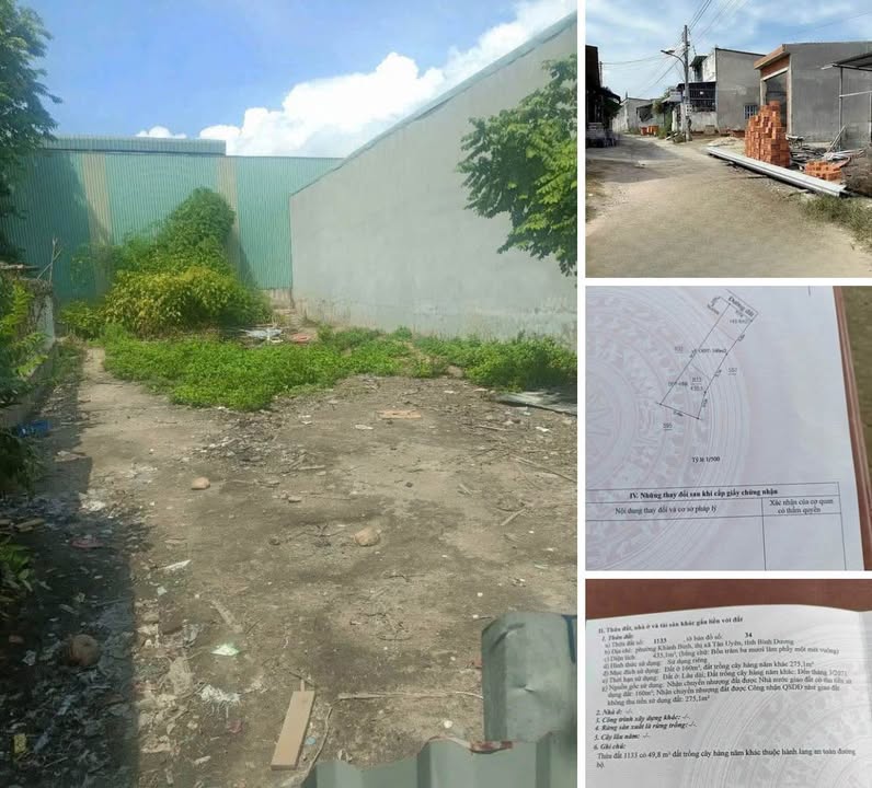 Đất nền phường Khánh Bình, Tân Uyên 435m² giá 3.25 tỷ - Đầu tư sinh lời ngay!
