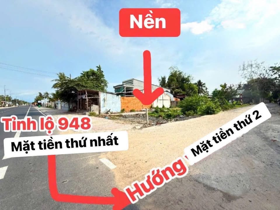 Đất nền 2 mặt tiền đường tỉnh lộ 948, 130m² giá 950 triệu - Cơ hội đầu tư tuyệt vời!