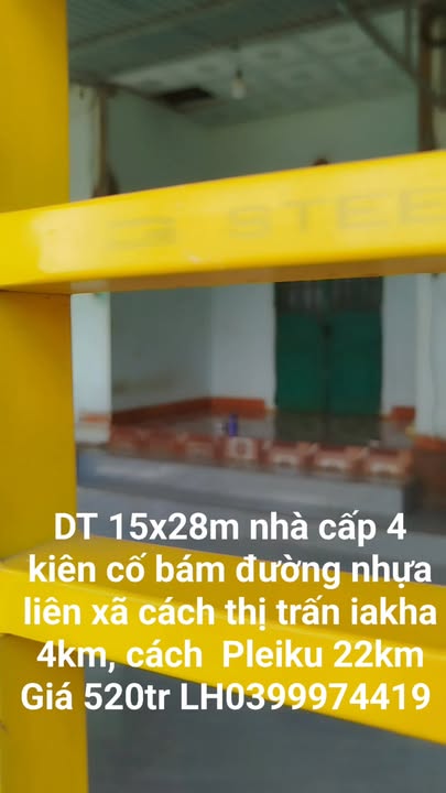 Nhà cấp 4 tại xã Ia Grăng, huyện Ia Grai, 420m² chỉ 520 triệu - Cơ hội đầu tư tuyệt vời!