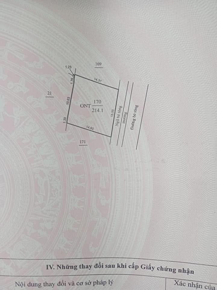 Đất thổ cư thôn Tân Thắng, Thái Tân, 214m² giá 1.4 tỷ - Tiềm năng đầu tư lớn!