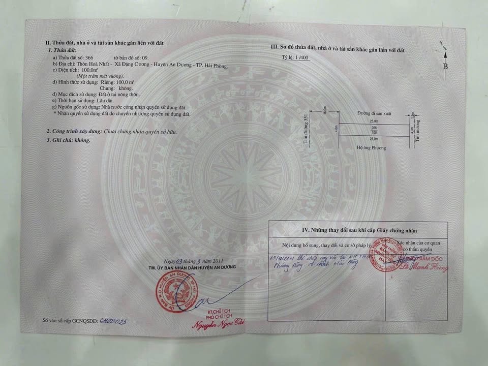 Đất nền kinh doanh mặt đường 351 Đặng Cương 100m² giá 5,2 tỷ - Cơ hội đầu tư tuyệt vời!