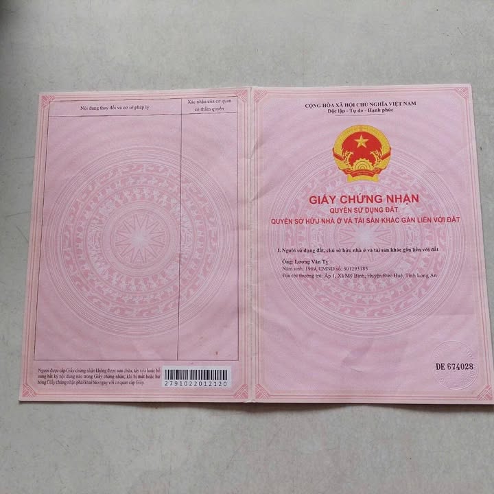 Đất nền 125m² tại Mỹ Thạnh Tây, Đức Huệ chỉ 720 triệu - Cơ hội đầu tư hấp dẫn!