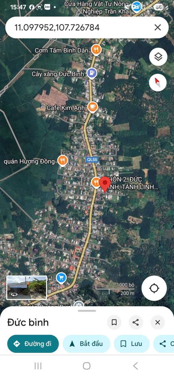 Nhà đất thổ cư 1100m² tại Đức Bình, Tánh Linh - Giá chỉ 715 triệu