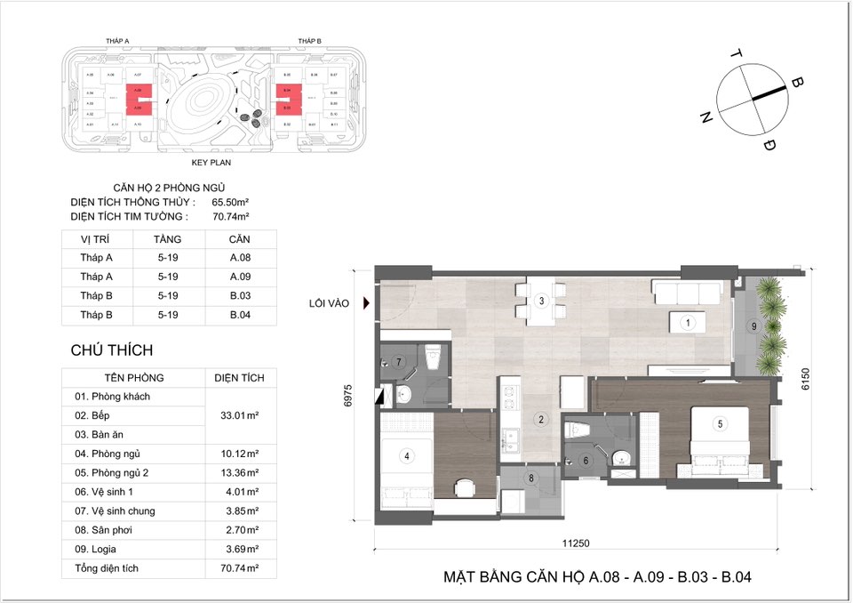 Căn hộ Cara River Park 70m² giá 1 tỷ - Sống đẳng cấp bên sông Hậu!