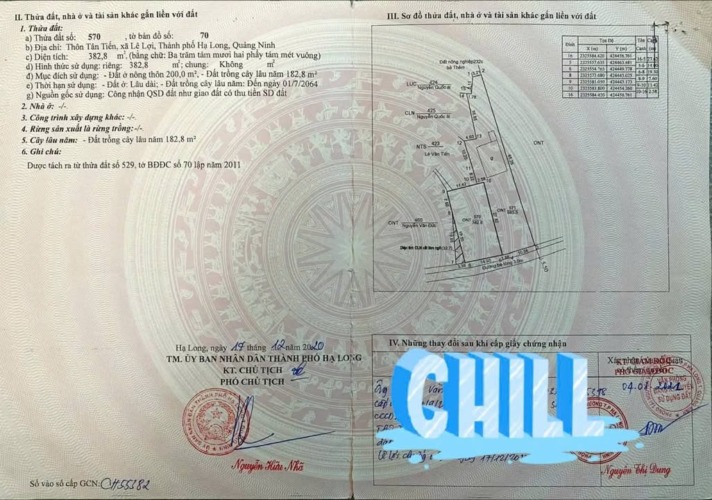 Đất nền thôn Tân Tiến, xã Lê Lợi 383m² - Cơ hội đầu tư tuyệt vời!