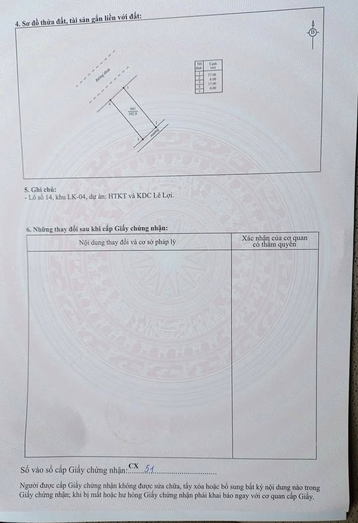 Đất nền Lê Lợi, phường Chũ, 102m² giá 2.9 tỷ - Cơ hội đầu tư tuyệt vời!
