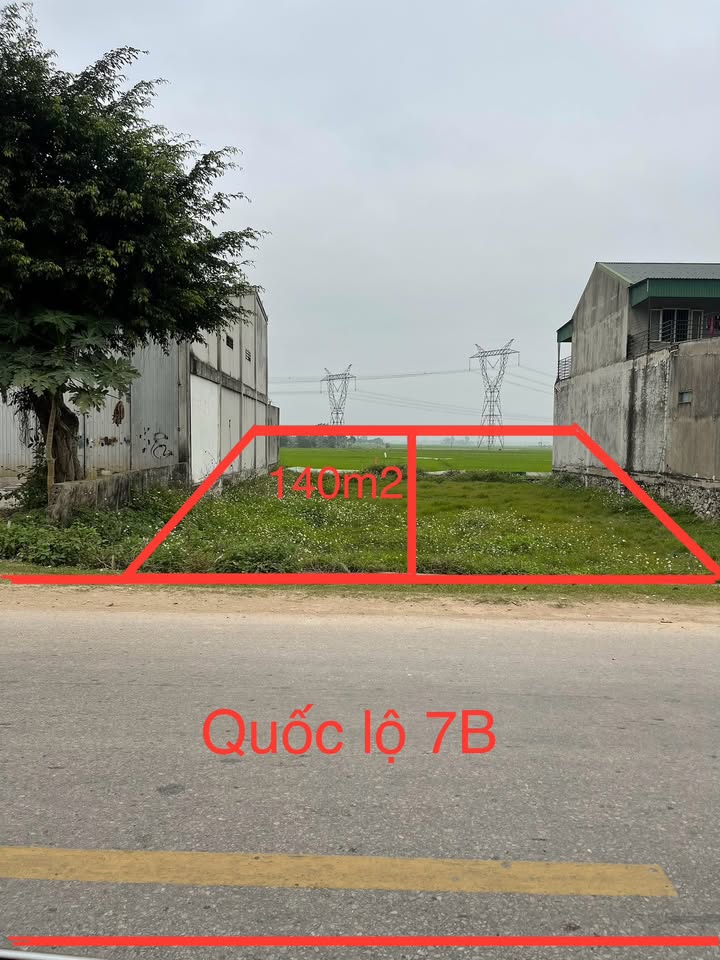 Đất nền Xuân Thành 140m² - Mặt tiền Quốc lộ 7B, Kinh doanh sầm uất!