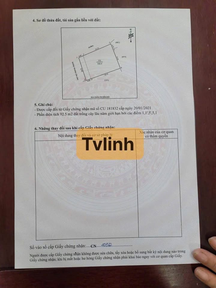 Bán lô đất Trương Văn Lĩnh 569m² giá 25 tỷ - Đầu tư sinh lời vượt trội!