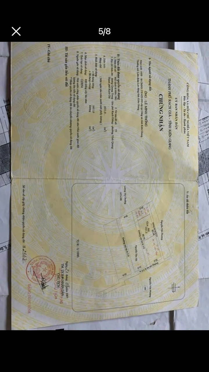 Đất nền Hẻm 293 Quang Trung Rạch Giá 100m² giá 270 triệu - Sổ đỏ chính chủ, ô tô vào tận nơi!