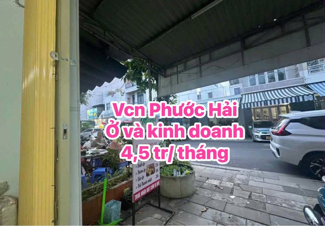 Nhà mặt tiền cho thuê tại VCN Phước Hải 35m² giá 4.5 triệu - Vừa ở vừa kinh doanh!