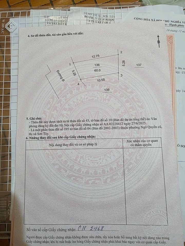 Đất nền 60m² Trần Hưng Đạo, Sơn Tây - Giá đầu tư hấp dẫn