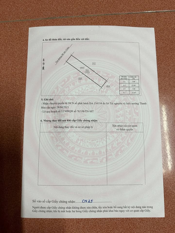 Đất nền 125m² đường 4B Quảng Minh - Gần đường Võ Nguyên Giáp!