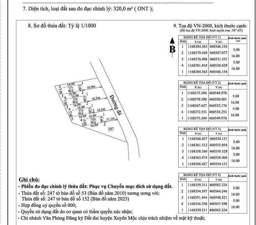Đất thổ cư xã Phước Tân 350m² giá 1.2 tỷ - Mặt tiền đường rộng 6m