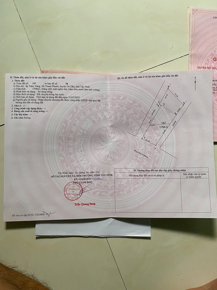 Đất nông nghiệp 1798m² ấp Trâm Vàng - Giá đầu tư chỉ 1.06 tỷ!