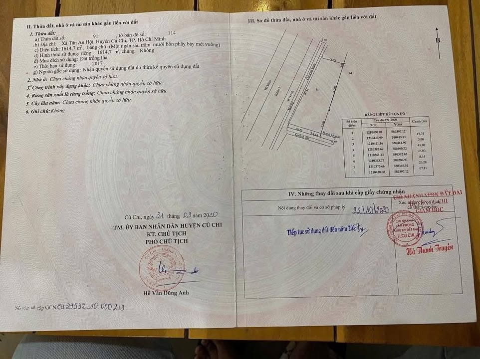 Đất vườn góc 2 mặt tiền kênh 9, Tân An Hội, 1614m² - Giá chỉ 1.45 tỷ VND!