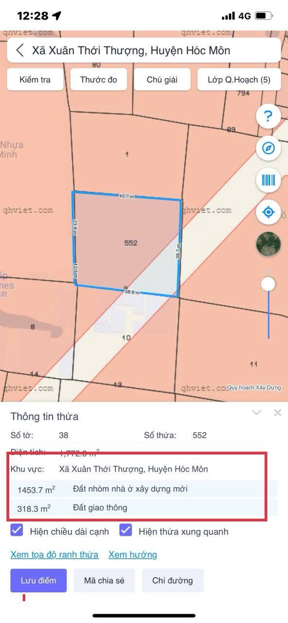 Đất nông nghiệp 1772m² khu dân cư Phan Văn Hớn - Giá chỉ 4 tỷ VND
