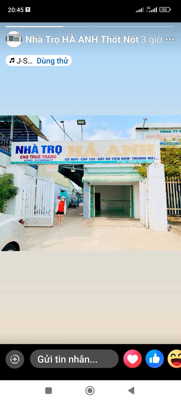 Nhà trọ HÀ ANH - Thốt Nốt 22m² chỉ từ 1 triệu/tháng - Phòng rộng rãi, tự do giờ giấc!