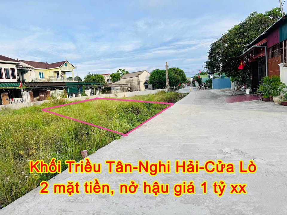 Đất nền Nghi Hải, Cửa Lò 102m² giá 1 tỷ - Nở hậu 2 mặt tiền
