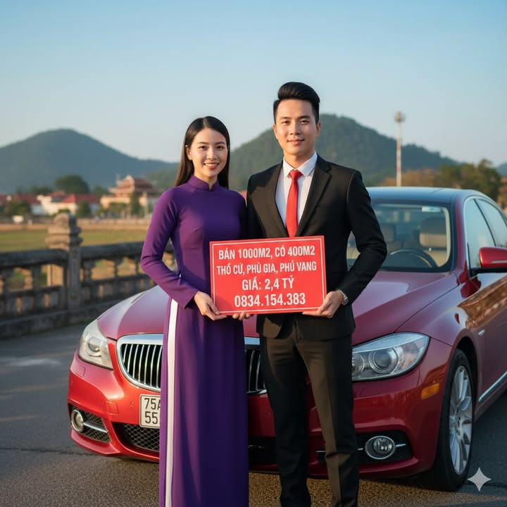 Lô đất đẹp 4 mặt tiền xã Phú Gia 1.035,5m² giá chỉ 2,4 tỷ - Đầu tư sinh lời ngay!