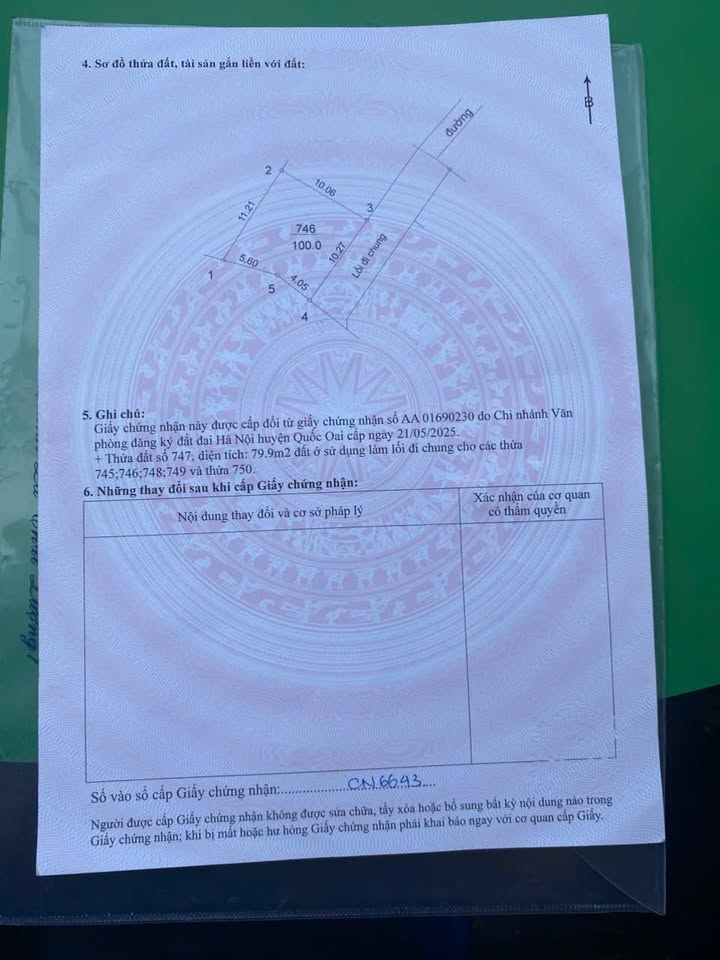 Đất thổ cư 100m² tại Hưng Đạo, Quốc Oai - Giá mềm cho nhà đầu tư!