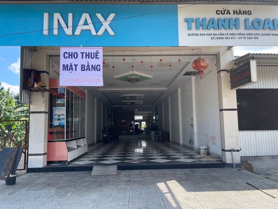 Cho thuê mặt bằng mặt tiền đường 609, Điện Bàn, Quảng Nam - Diện tích lớn, kinh doanh thuận lợi!