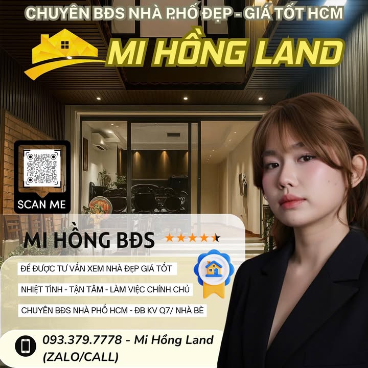 Nhà phố vườn 3 tầng Q7 - 44m² giá 6.6 tỷ - Phong cách Nhật sang trọng!