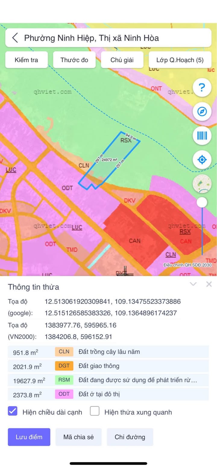 Đất Nền Trung Tâm Ninh Hiệp, Ninh Hòa 25000m² giá 11 tỷ - Đầu tư sinh lời lý tưởng!