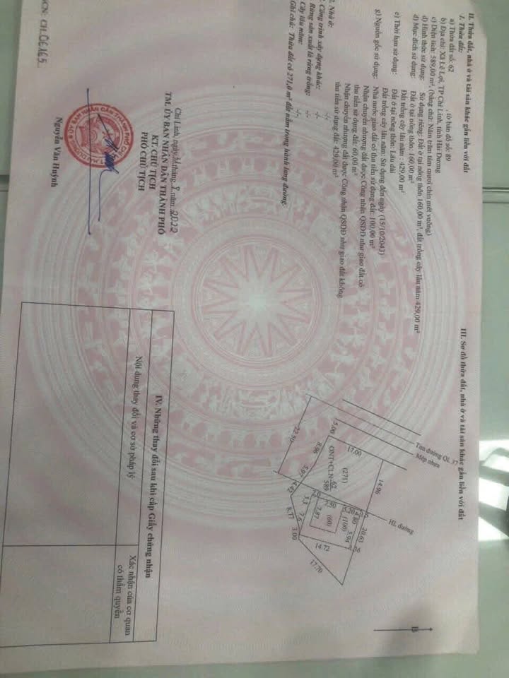 Bán FrontHouse mặt tiền Lê Lợi, Chí Linh 589m² giá chỉ 14.725 tỷ - Cơ hội đầu tư tuyệt vời!