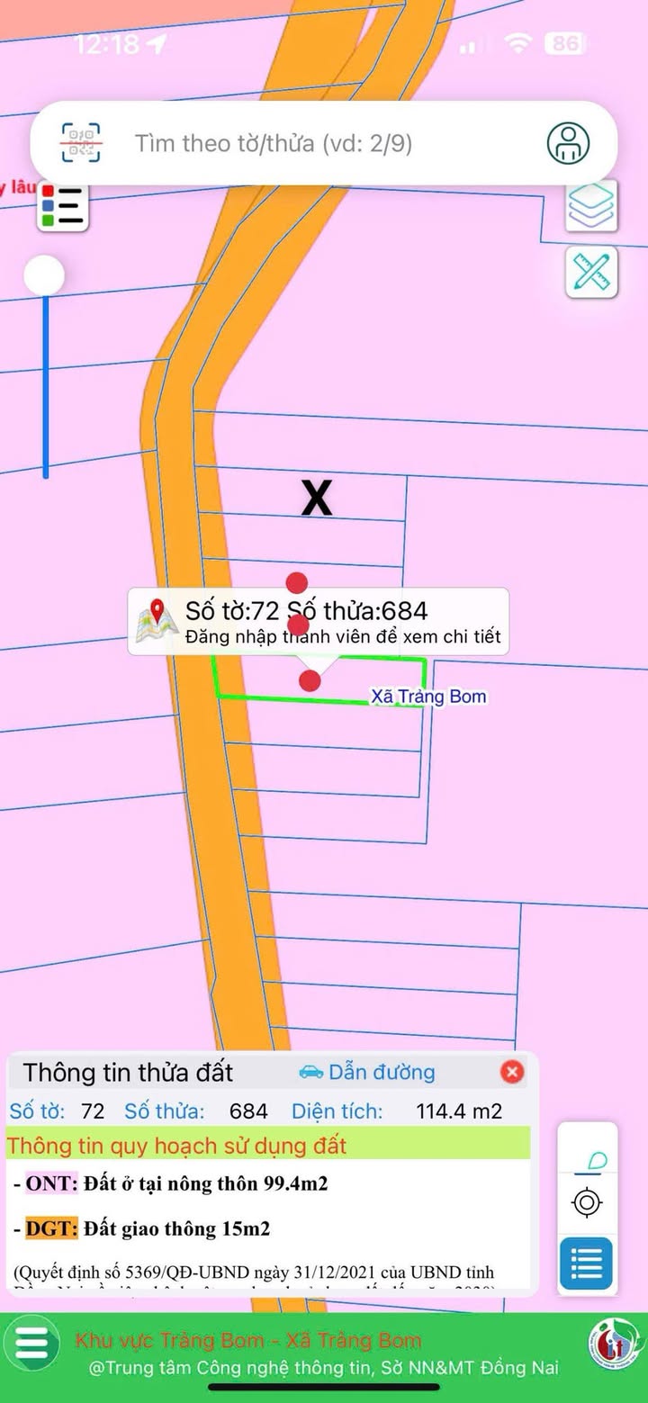 Đất nền Ấp 6 Sông Trầu 110m² giá 600 triệu - Sổ đỏ chính chủ, cơ hội đầu tư tuyệt vời!