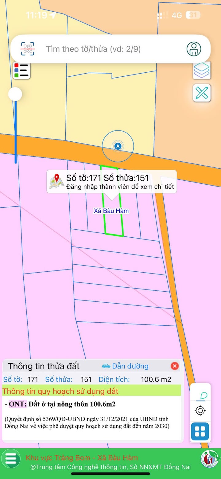 Đất thổ cư Sông Thao Trảng Bom 100m² giá 570 triệu - Sổ đỏ chính chủ
