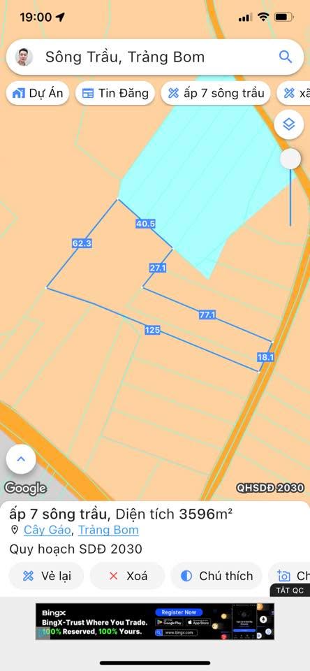 Đất nền 3600m² tại ấp 8 Sông Trầu, Trảng Bom, Đồng Nai - Giá chỉ 2.95 tỷ, cơ hội đầu tư tuyệt vời!